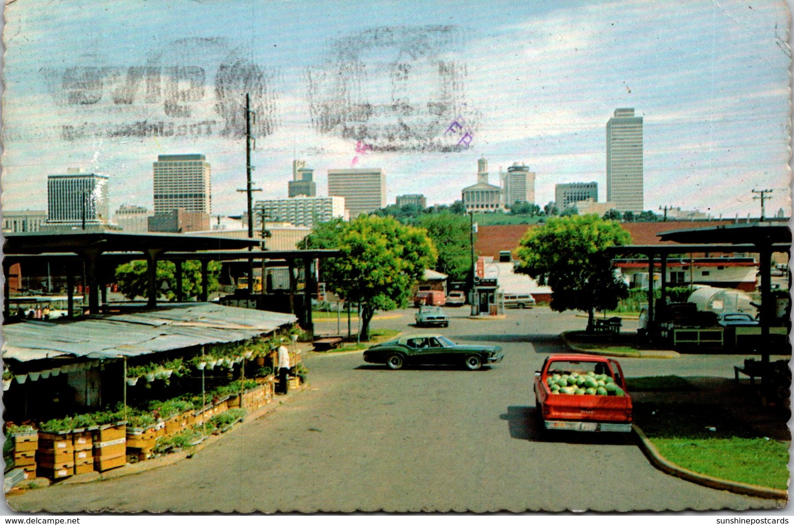 Tennessee Nashville Skyline Seen From The Farmers Market 1978 - Nashville