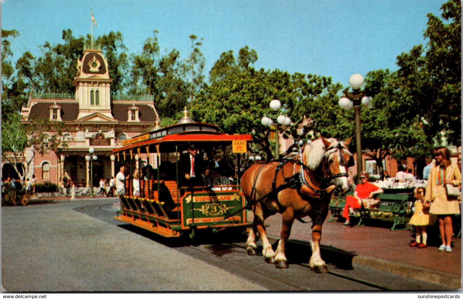 California Anaheim Disneyland Main Street U S A Horse Drawn Streetcar - Anaheim