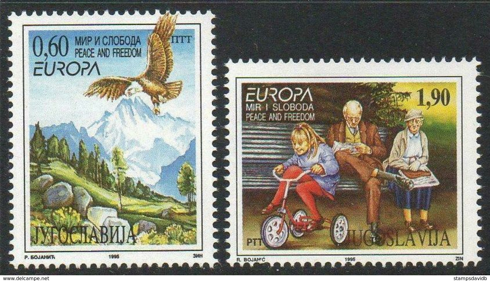 1995	Yugoslavia	2712-2713	Europa Cept 	6,00 € - 1995