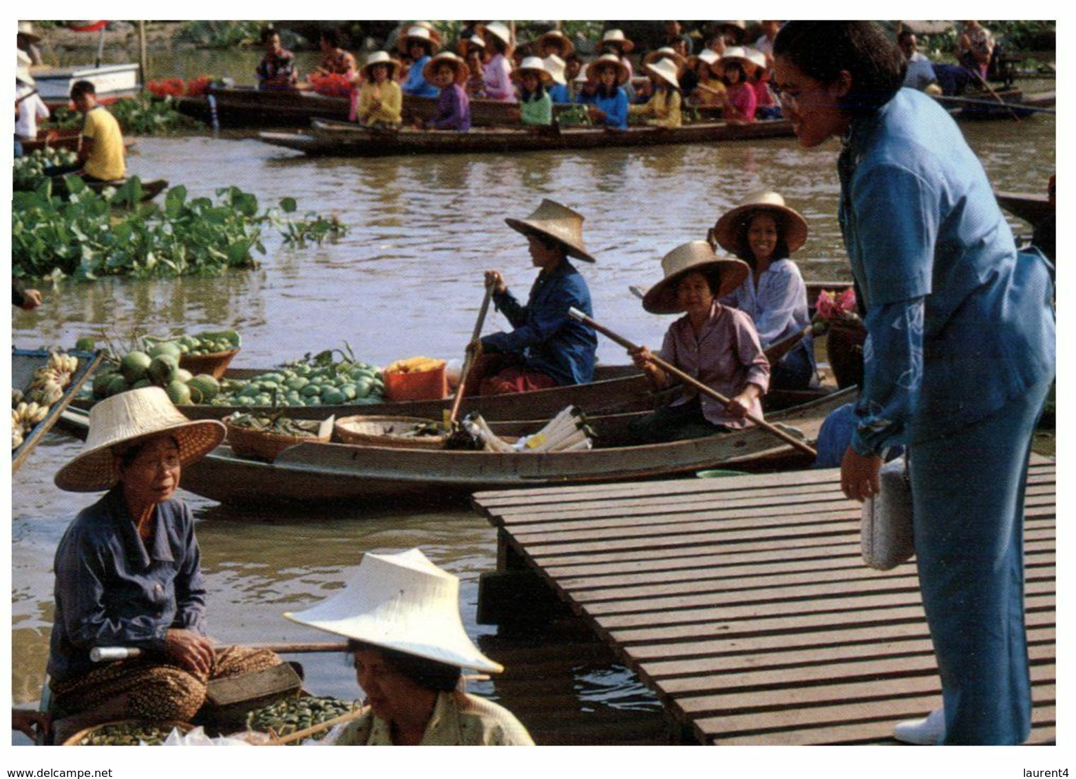 (H 5) Thailand (posted To Australia) Floating Market - Mercados