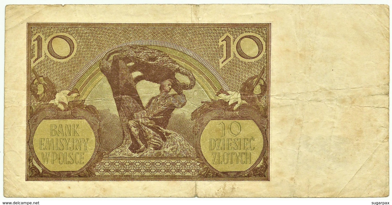 Poland - 10 Zlotych - 01.03.1940 - Pick: 94 - Serie: B - Polonia