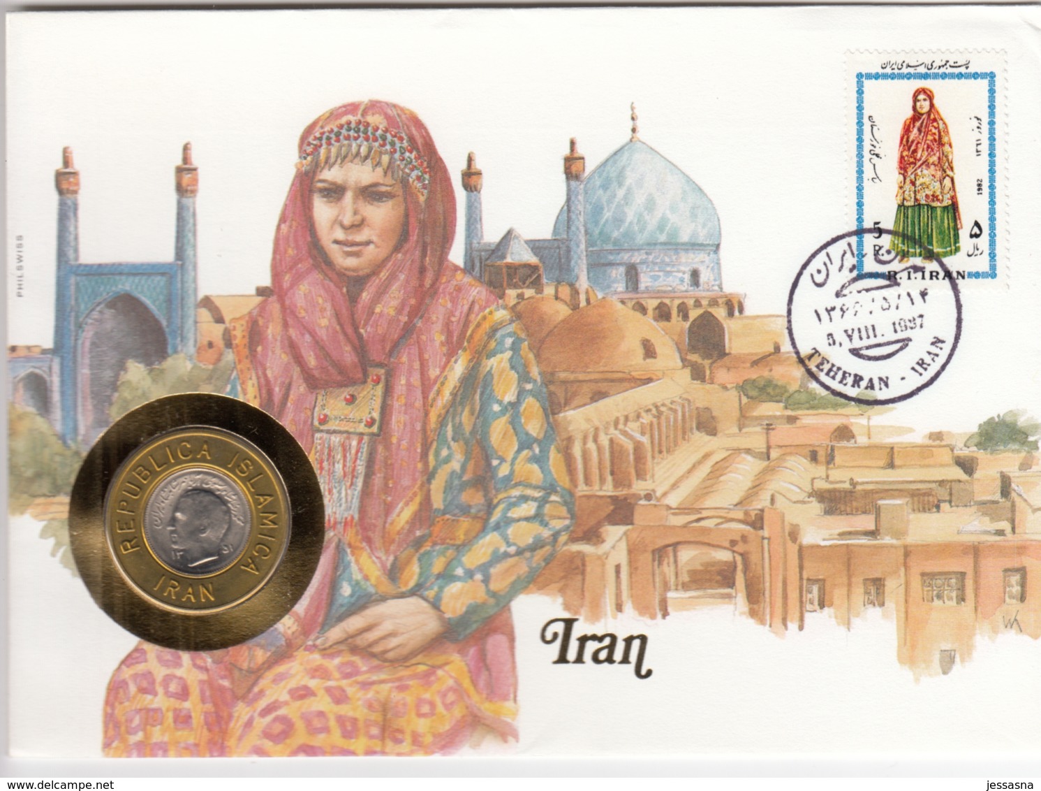 AK - Numis Brief - (Münzbrief) - IRAN - 1987 - Iran