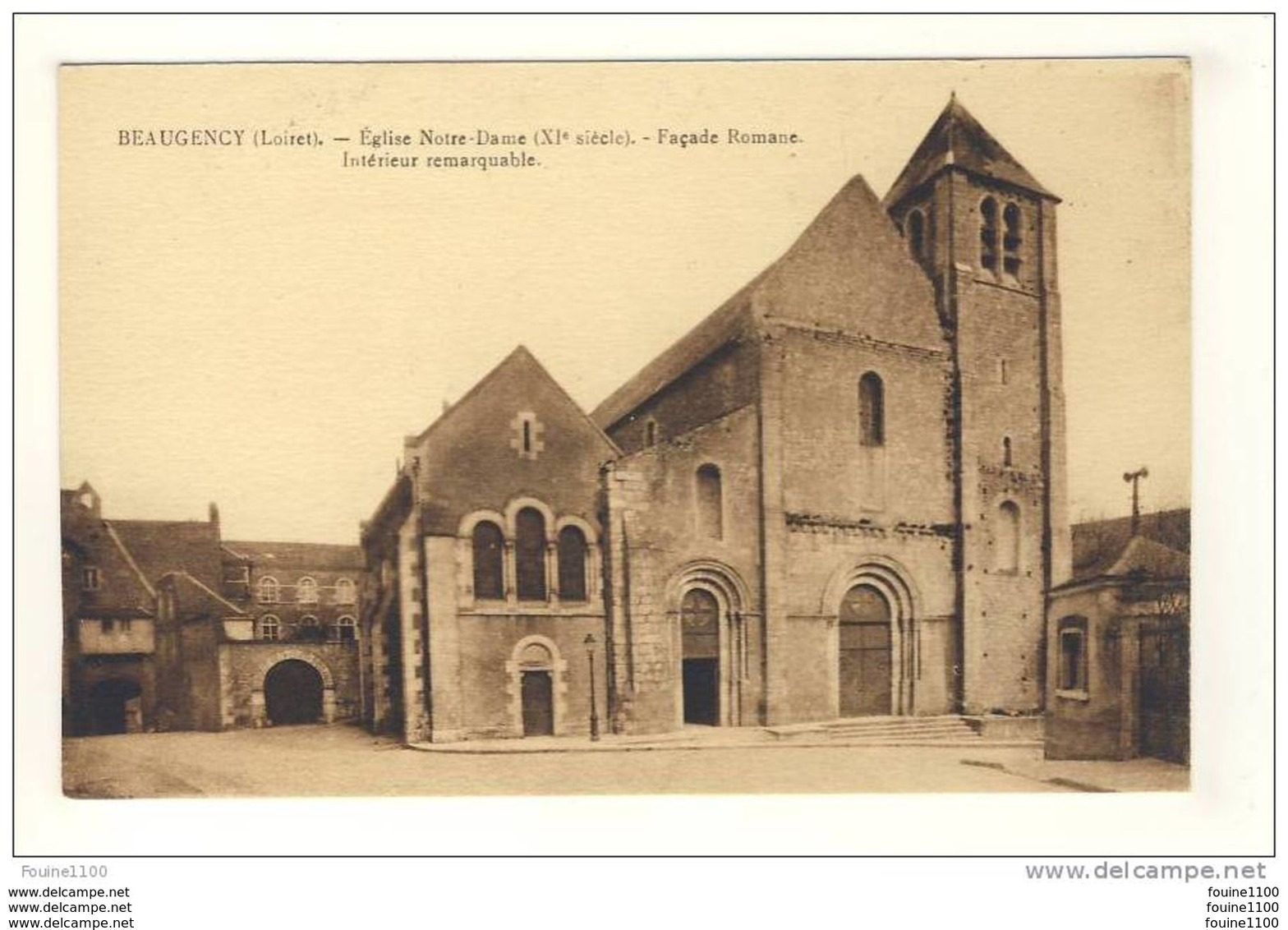 Carte De Beaugency L' église Notre Dame - Beaugency