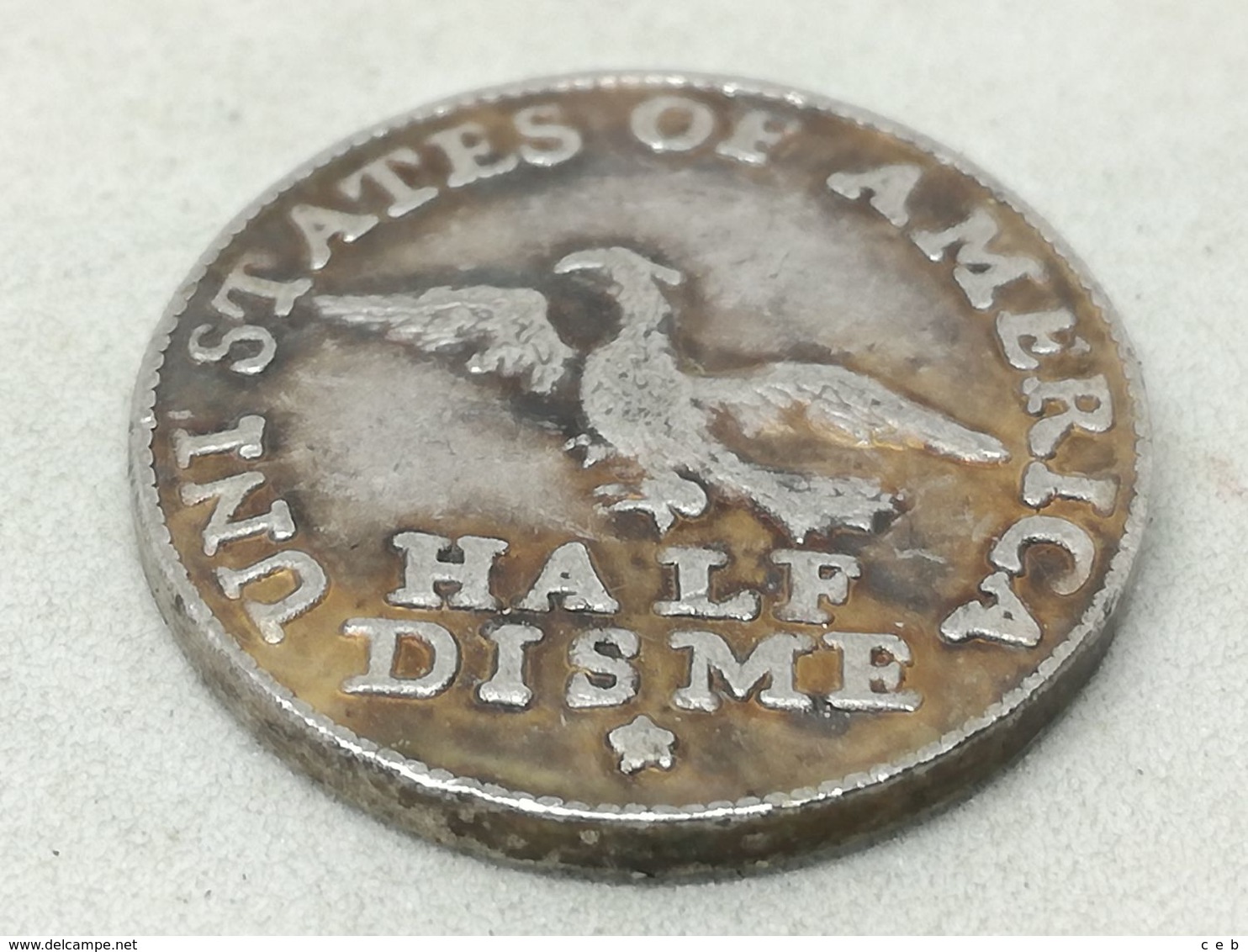 RÉPLICA Moneda 1792. ½ Disme. Estados Unidos De América. USA. Rara - Post-Koloniaal