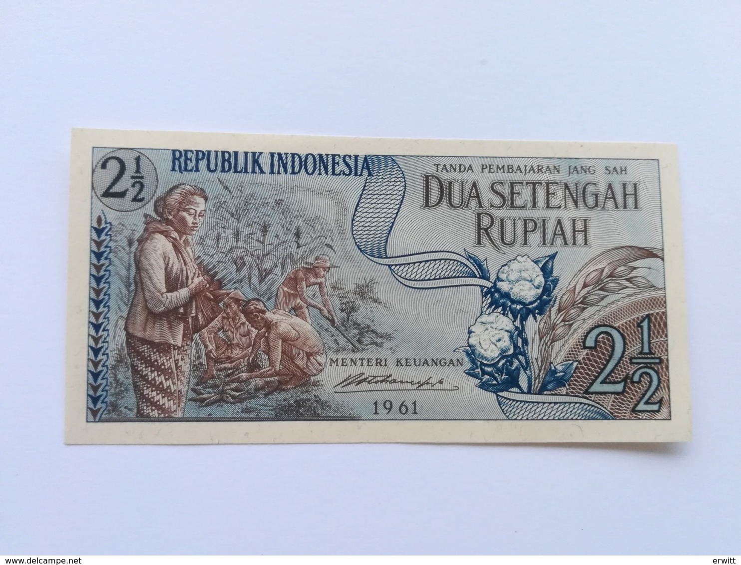 INDONESIA 2 RUPIAH 1961 - Indonesia