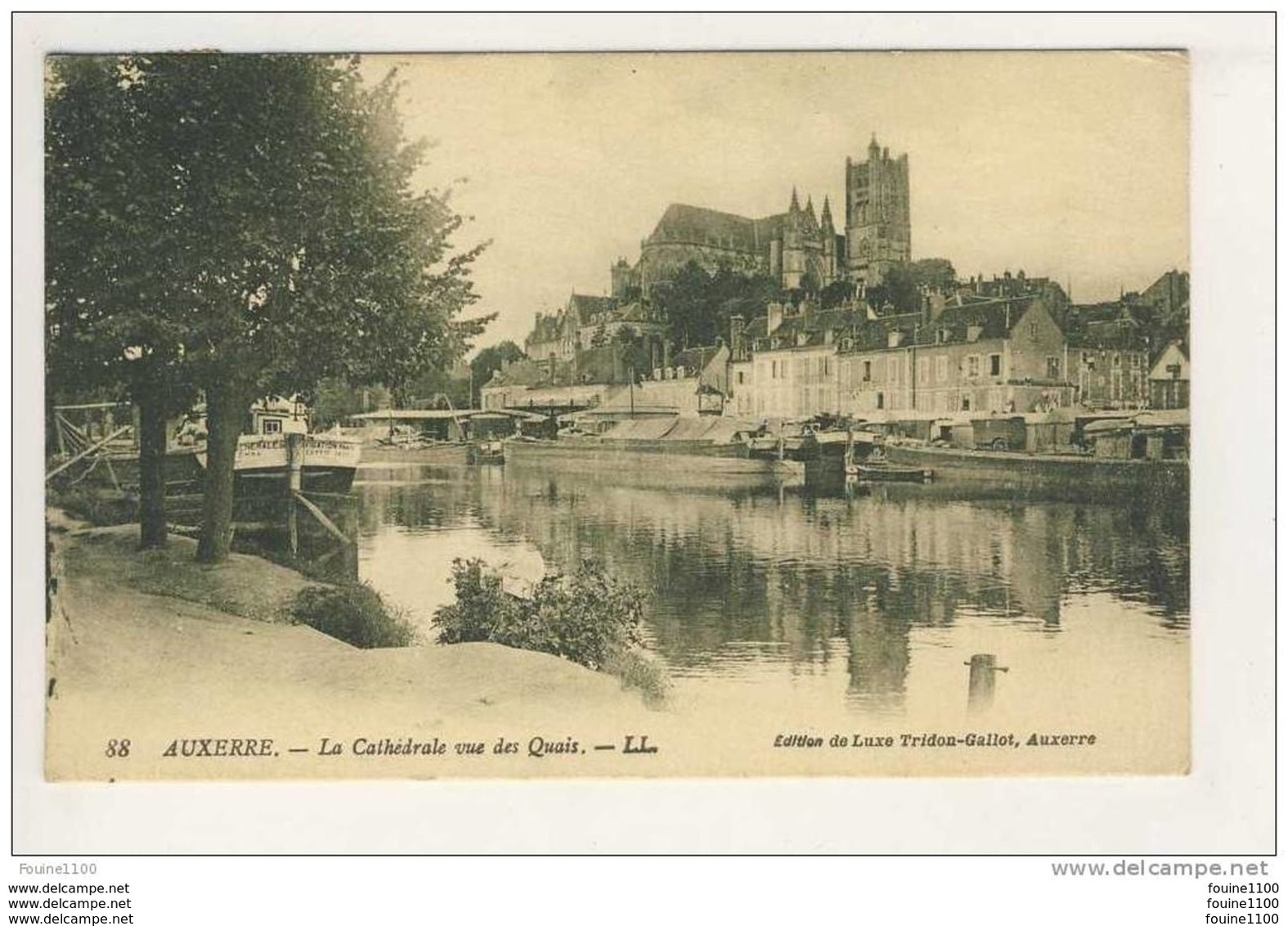 Carte D' Auxerre ( Recto Verso ) - Auxerre