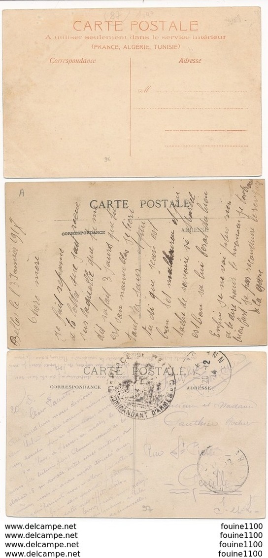 LOT De 3 Cartes De BELLAC Viaduc Chapterie Embrette  ( Recto Verso ) - Bellac