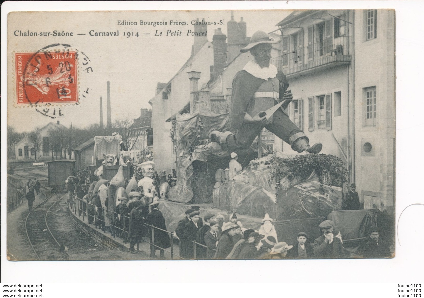 Carte De Chalon Sur Saône Carnaval 1914 Le Petit Poucet - Chalon Sur Saone