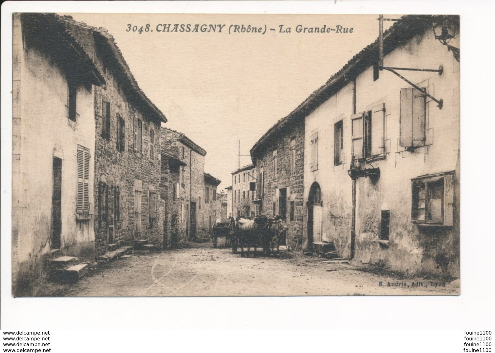 Carte De Chassagny ( Attelage De Boeufs )  ( Recto Verso ) - Other & Unclassified