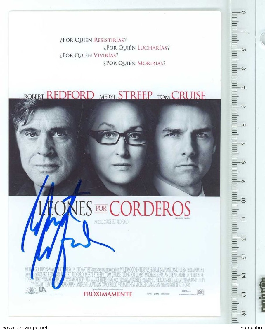 ROBERT REDFORD - Acteur - Signature...Autographe Véritable..(Avec Meryl STREEP Et Tom CRUISE) - (Format 11.5 X 16.5 Cm) - Other & Unclassified