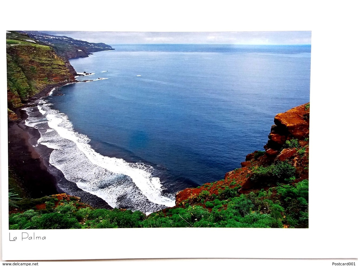 #873  Panorama Of Nogales Beach Of La Palma - CANARIAS Islands, SPAIN - Used Postcard 1990's - La Palma