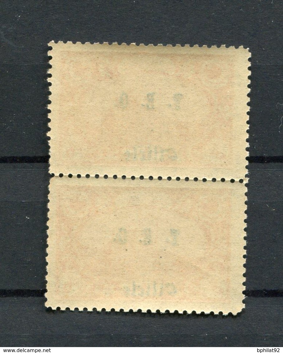 !!! CILICIE, PAIRE DU N°60 VARIETE CLLLCLE SUR UN TIMBRE NEUVE ** - Unused Stamps