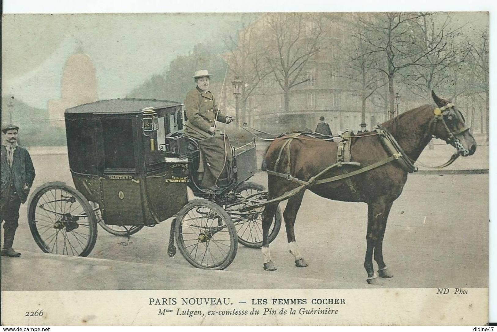 PARIS - PARIS NOUVEAU - LES FEMMES COCHER - Mme Lutgen - Transporte Público