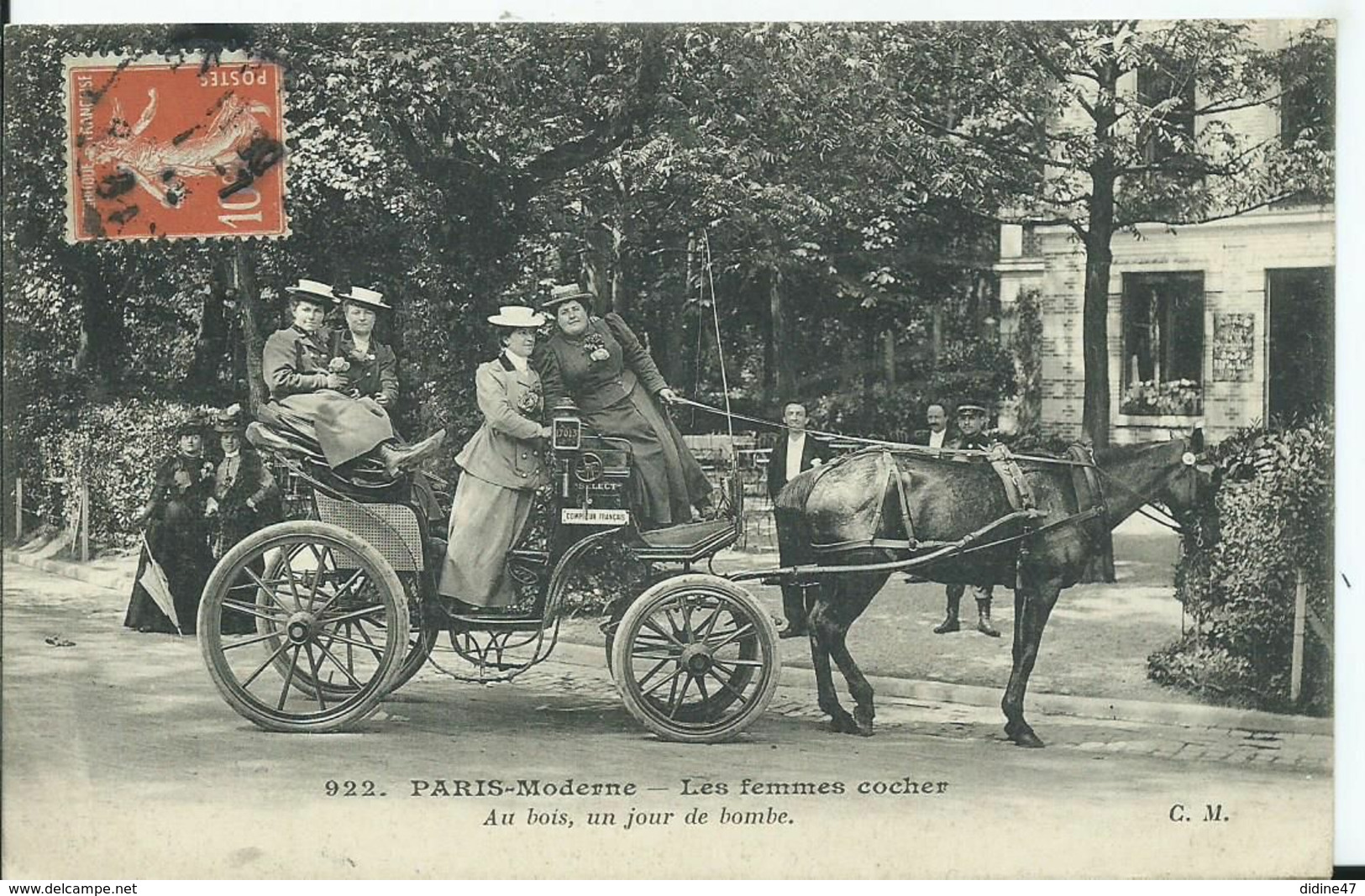 PARIS - PARIS NOUVEAU - LES FEMMES COCHER - Au Bois Un Jour De Bombe - Transporte Público