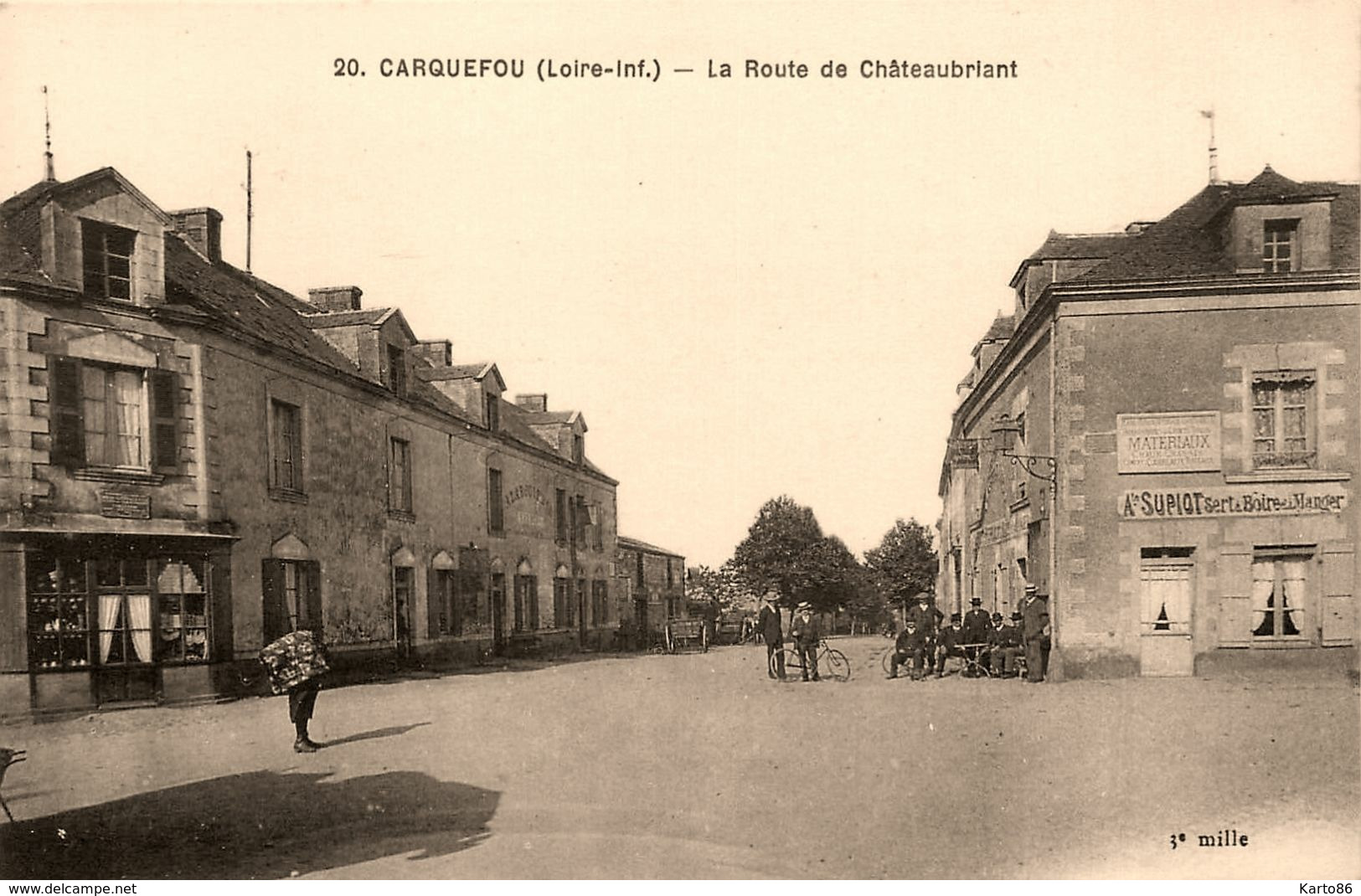 Carquefou * La Route De Châteaubriant * A. SUPIOT Sert à Boire Et à Manger - Carquefou