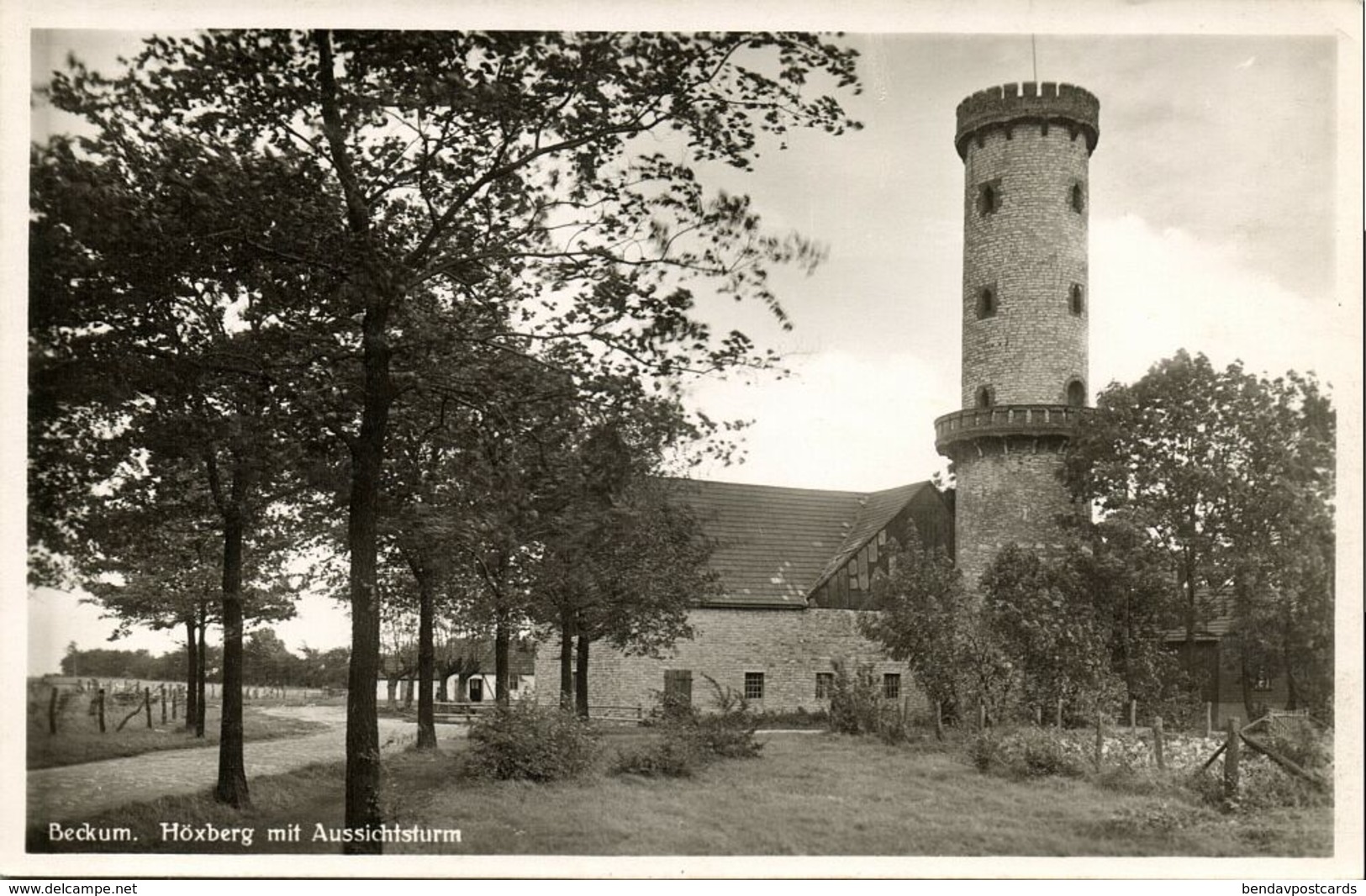 BECKUM, Höxberg Mit Aussichtsturm (1930s) Foto-AK - Beckum