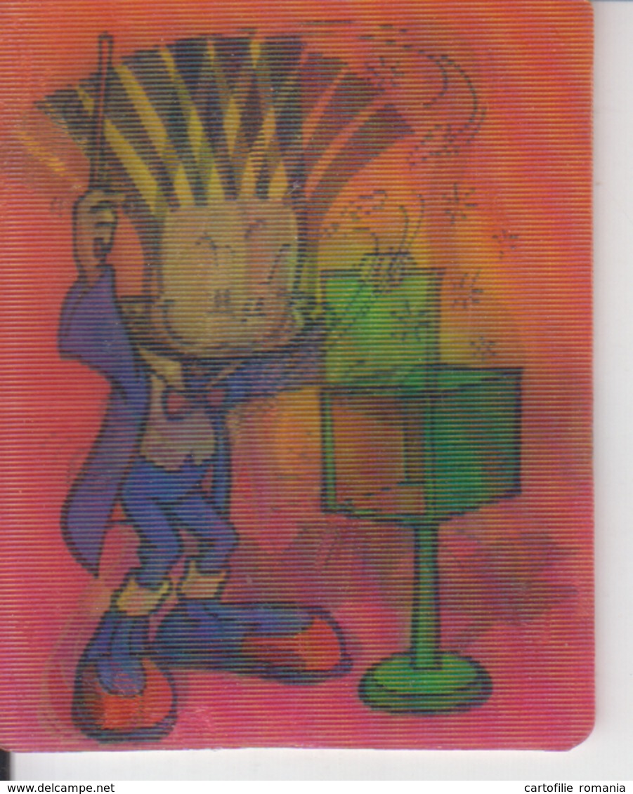 Trading Card - 3D Card - Chipicao Chipi - Childrens Animations Cartoons Comics 53/40 Mm - Autres & Non Classés