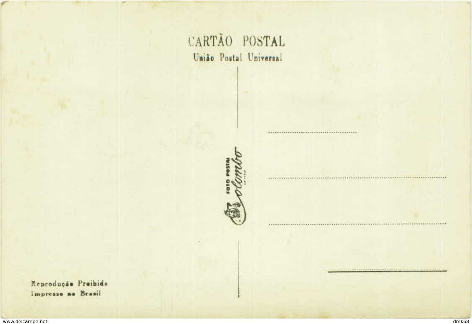 BRASIL - CONGONHAS DO CAMPO - EST. DE MINAS GERAIS - INTERIOR DA BASILICA - FOTO POSTAL COLOMBO - RPPC 1940s  ( BG9463) - Belo Horizonte