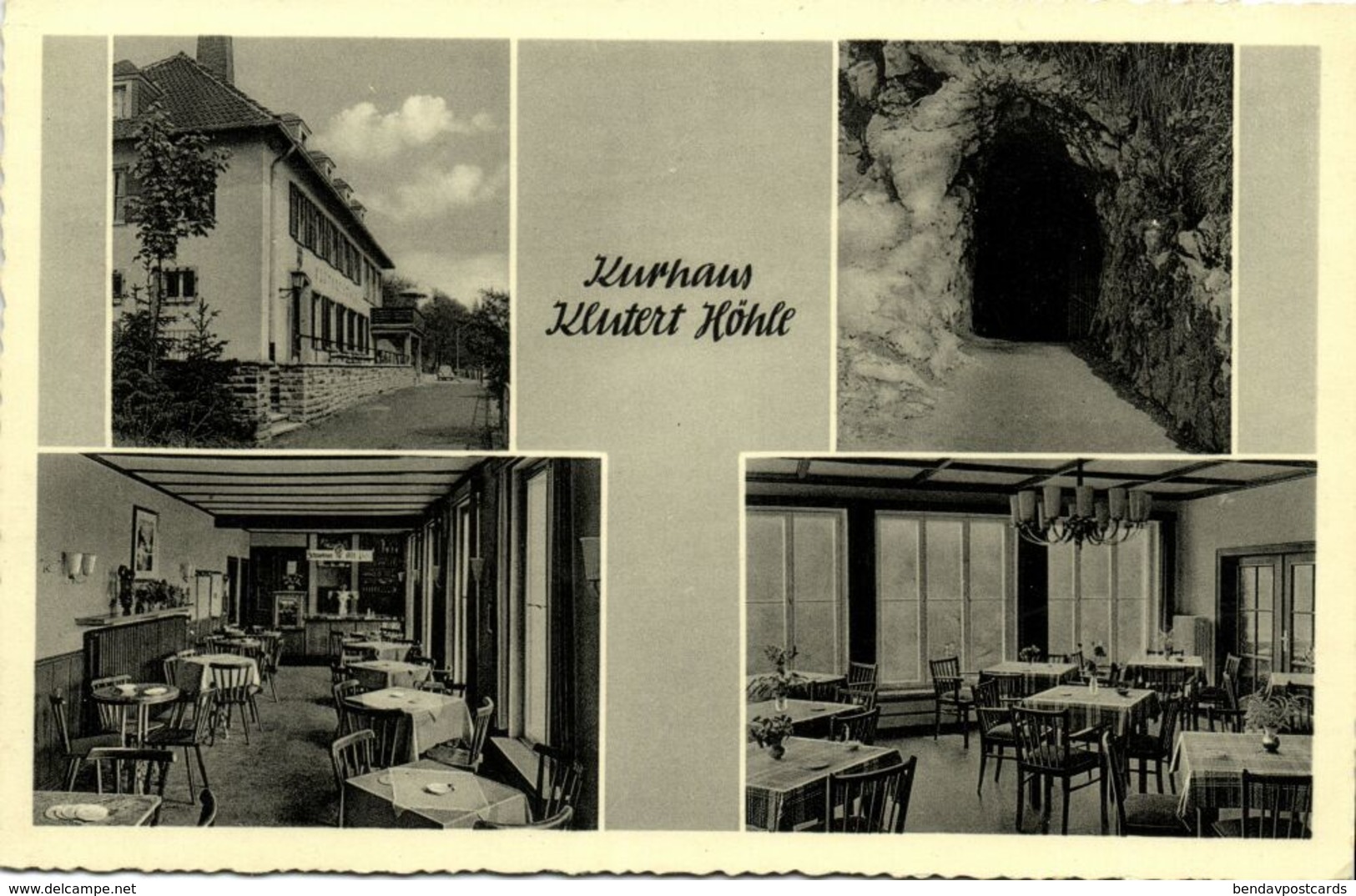 ENNEPETAL I. Westfr., Kurhaus Klutert Höhle (1956) AK - Ennepetal