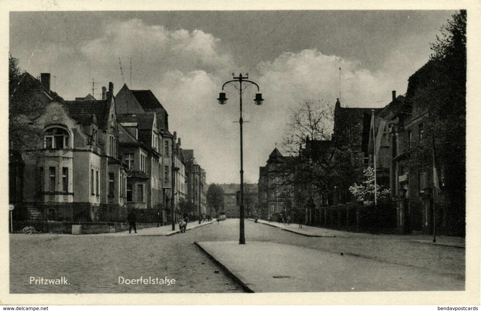 PRITZWALK, Doerfelstraße (1950s) AK - Pritzwalk