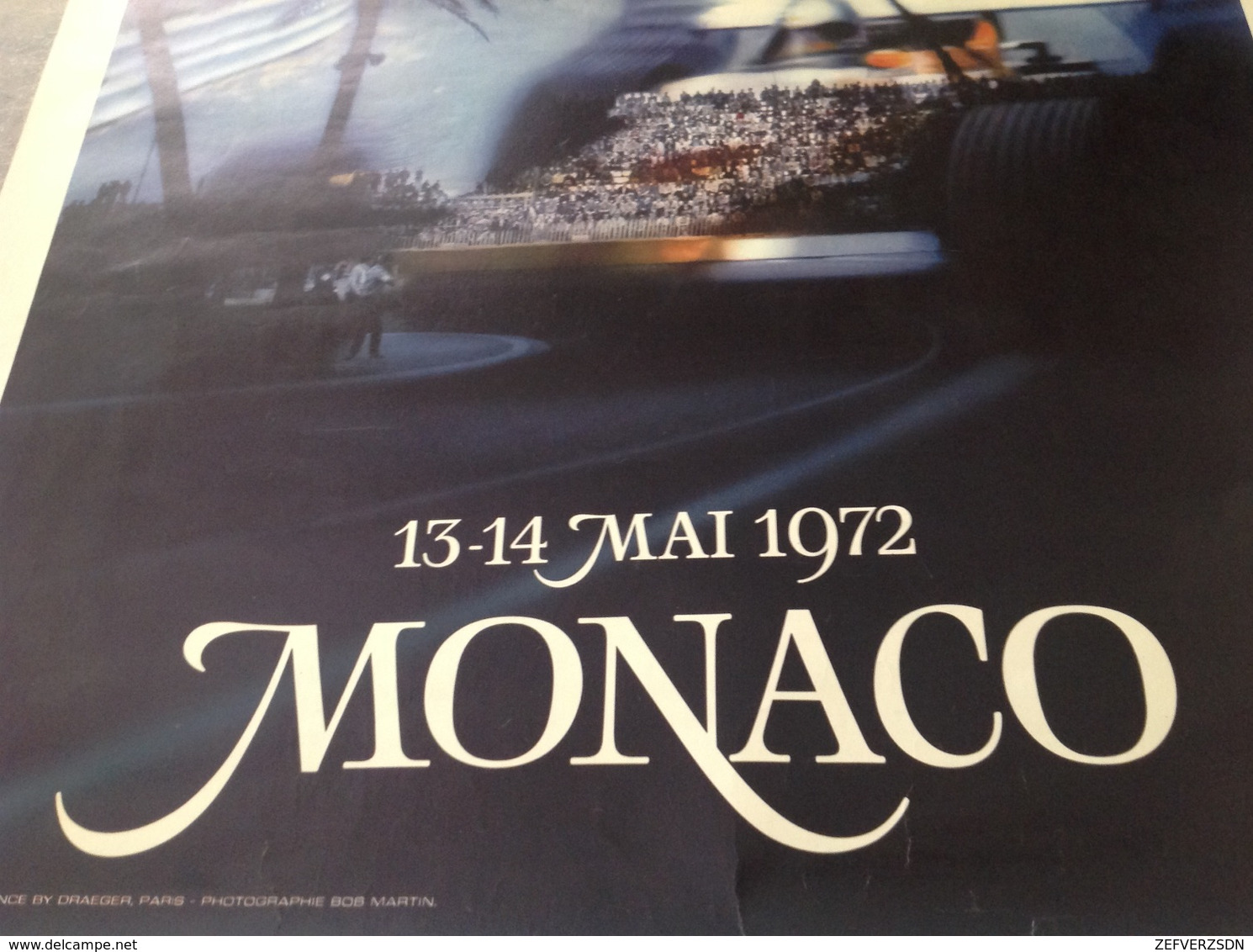 AFFICHE ORIGINALE MONACO 1972  GRAND PRIX COURSE VOITURE RIVIERA FORMULE 1 - Manifesti