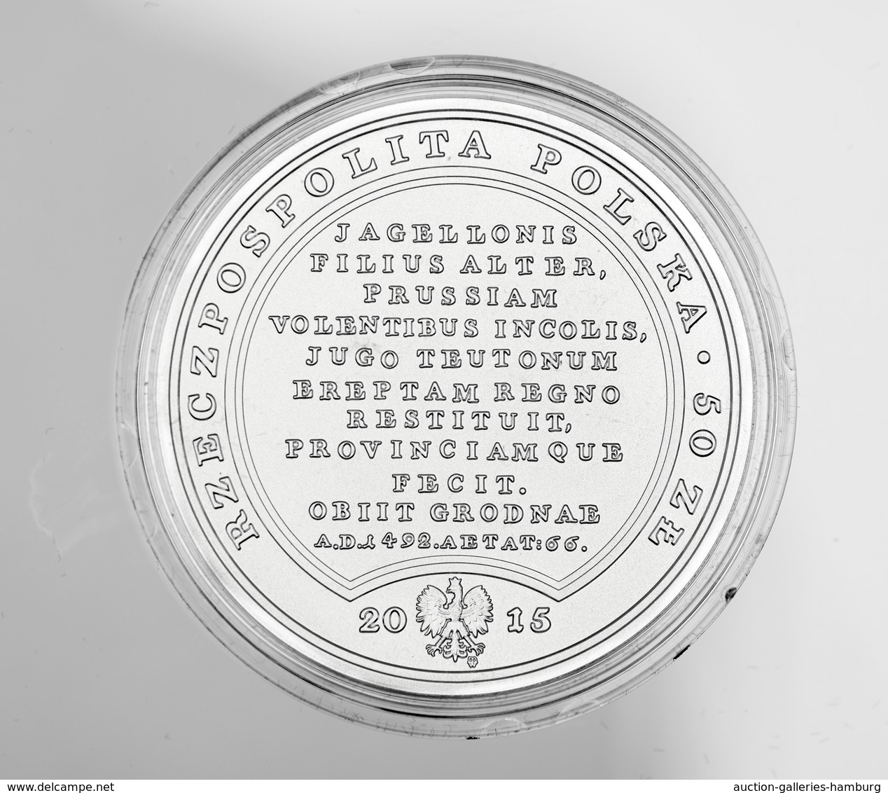 Polen: 2015, 50 Zloty Sonderprägung Aus 999er Silber In Polierter Platte Im Originaletui Mit Abbildu - Poland