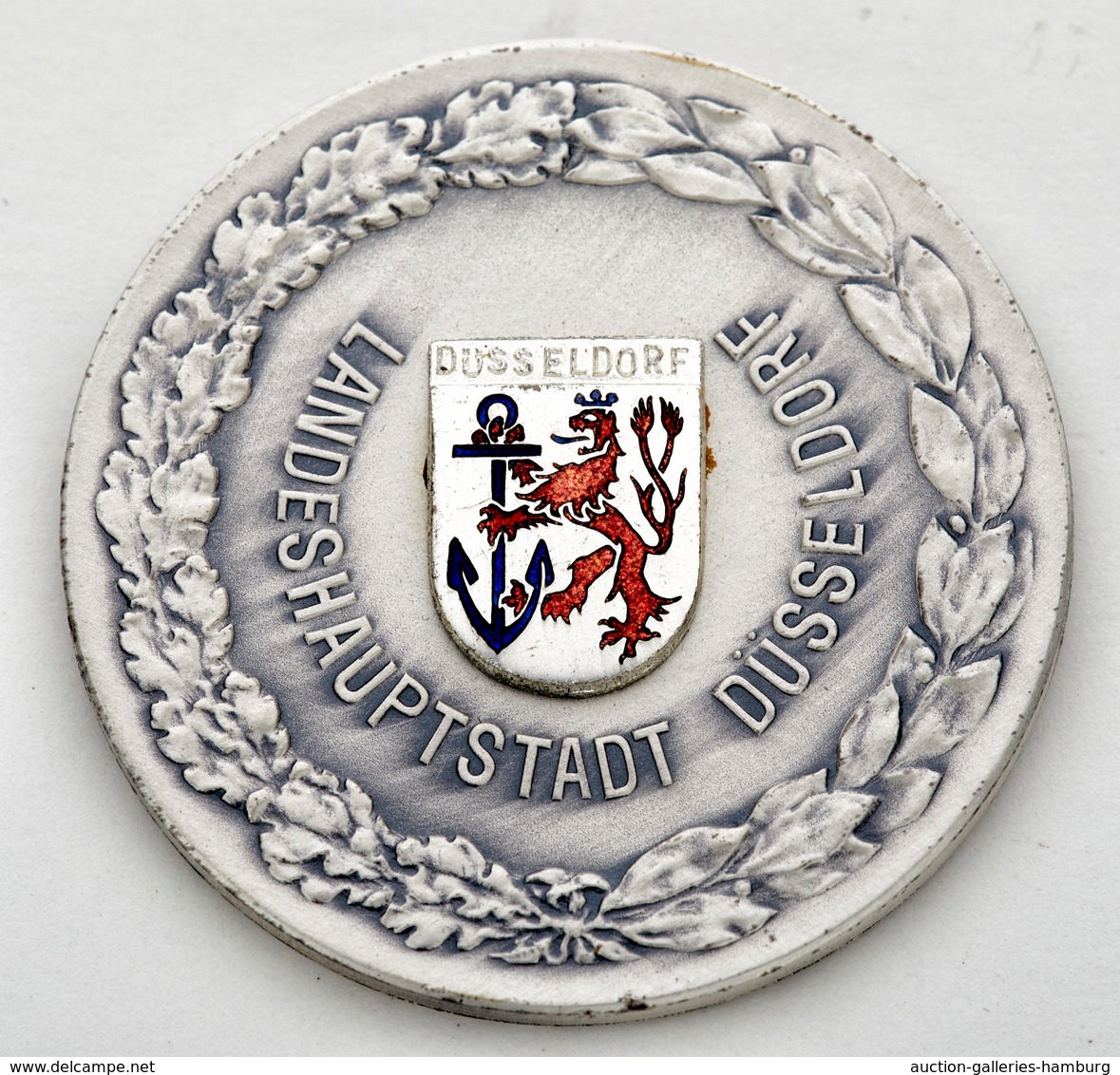 Medaillen Alle Welt: 1956, Emaillierte Medaille Mit Text "3. Freiballon-Wettfahrt 1956 NOWEA-Wanderp - Ohne Zuordnung