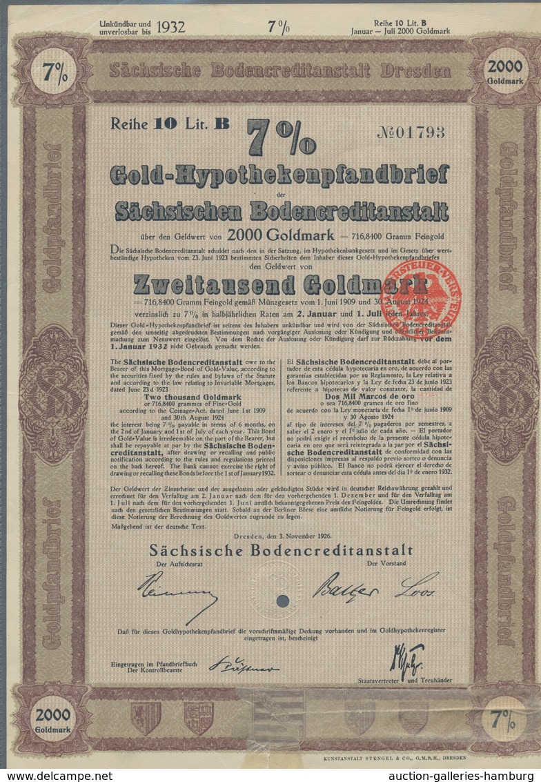 Liquidationsposten: Alte Aktien / Wertpapiere - 1925-1942, Partie Von 36 überwiegend Verschiedenen D - Altri & Non Classificati