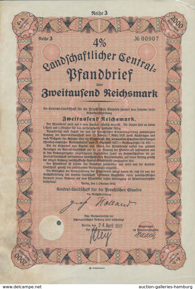 Liquidationsposten: Alte Aktien / Wertpapiere - 1925-1942, Partie von 36 überwiegend verschiedenen d