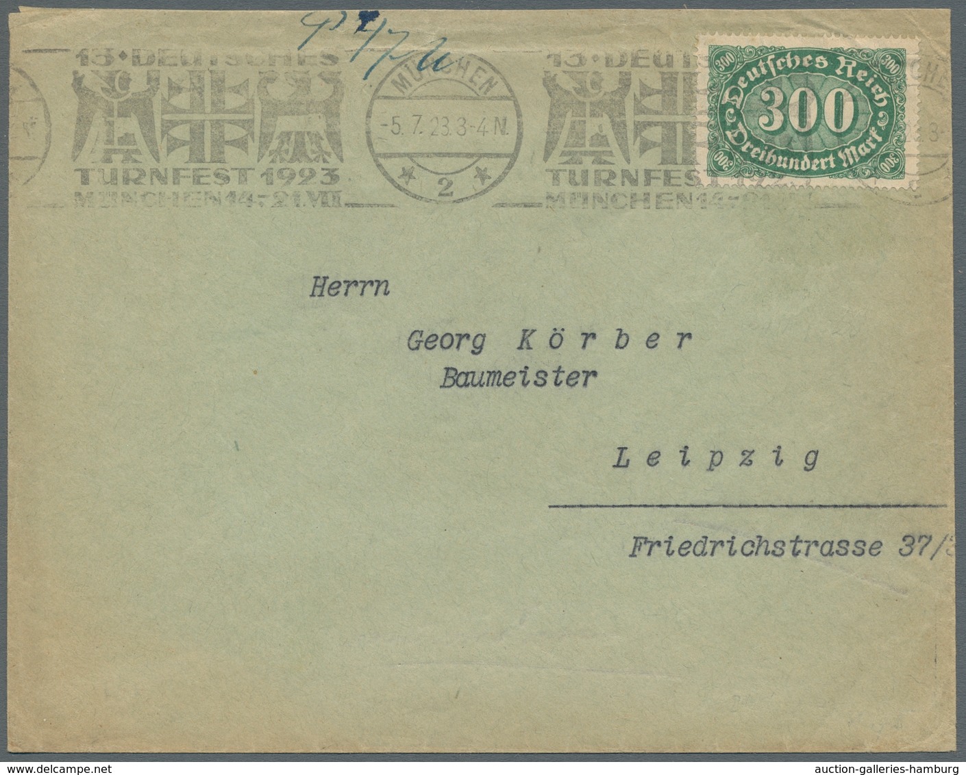 Deutsches Reich - Inflation: 1920-1923, Hochwertige Kleine Partie Von Neun Briefen, Darunter Ein Roh - Collections