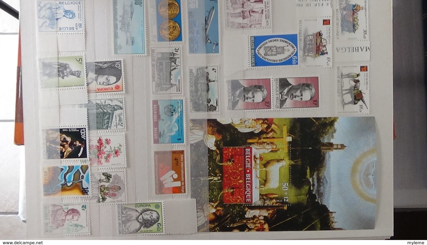 H121 Très belle collection de Belgique en timbres, carnets et blocs **. A saisir !!!