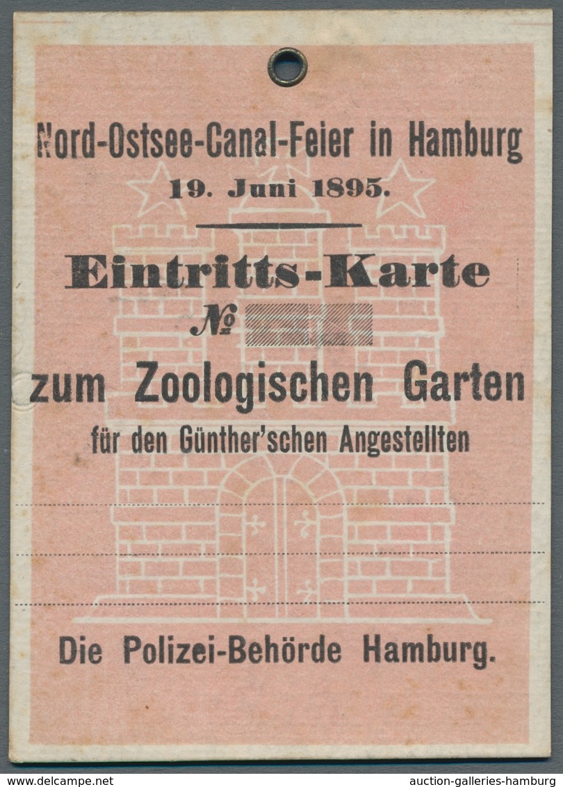 Heimat: Schleswig-Holstein: NORD-OSTSEE-KANAL; 1895, Zeitgeschichtlich Hochinteressante Sammlung Von - Sonstige & Ohne Zuordnung