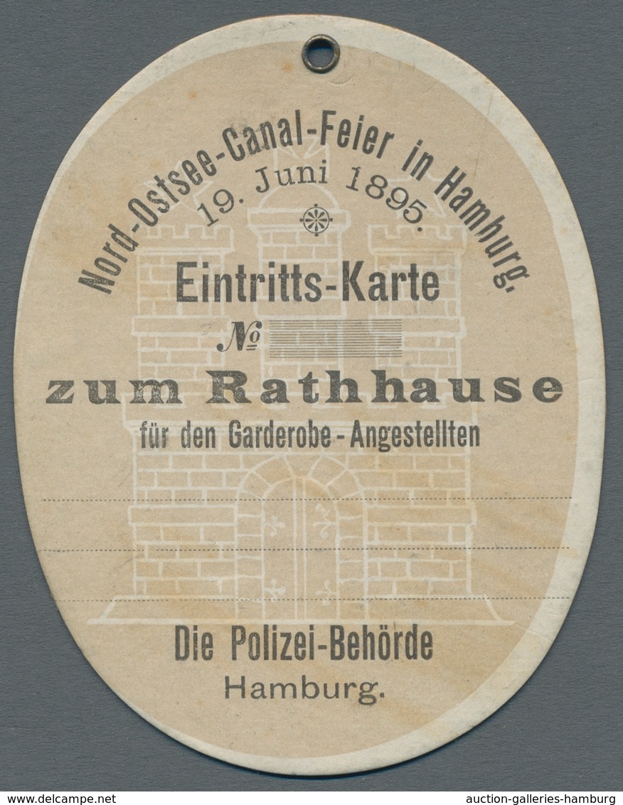 Heimat: Schleswig-Holstein: NORD-OSTSEE-KANAL; 1895, Zeitgeschichtlich Hochinteressante Sammlung Von - Otros & Sin Clasificación