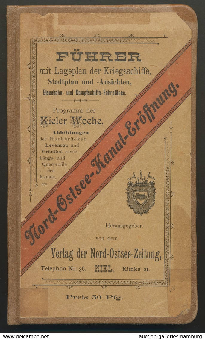 Heimat: Schleswig-Holstein: NORD-OSTSEE-KANAL; 1895, zeitgeschichtlich hochinteressante Sammlung von