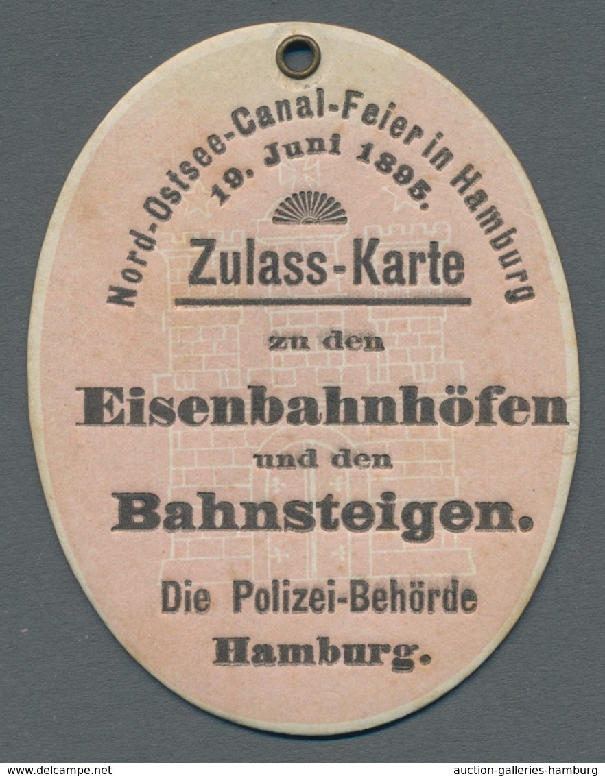 Heimat: Schleswig-Holstein: NORD-OSTSEE-KANAL; 1895, zeitgeschichtlich hochinteressante Sammlung von