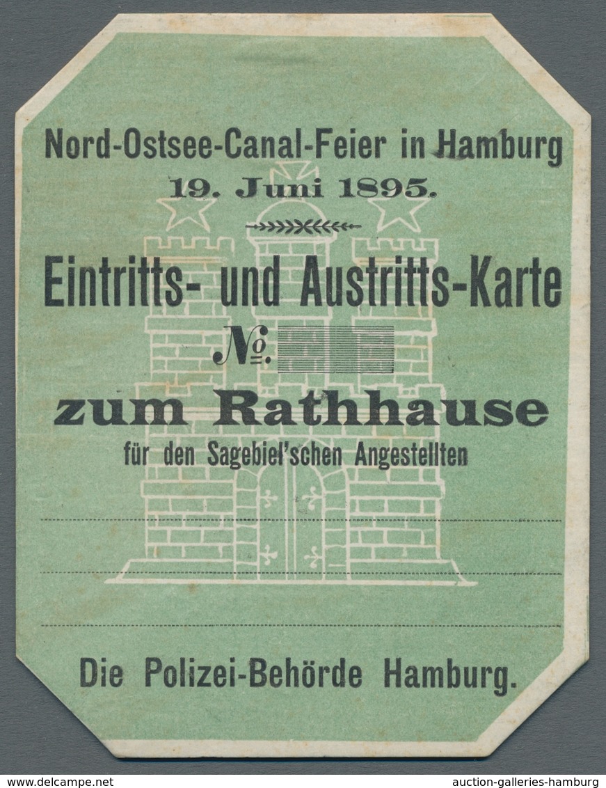 Heimat: Schleswig-Holstein: NORD-OSTSEE-KANAL; 1895, zeitgeschichtlich hochinteressante Sammlung von