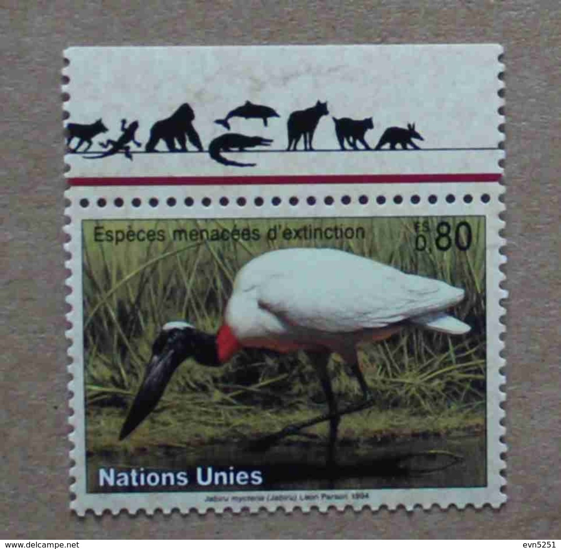 Ge94-01 : Nations-Unies (Genève) / Protection De La Nature - Jabiru Mycteria (Jabiru D'Amérique) - Unused Stamps