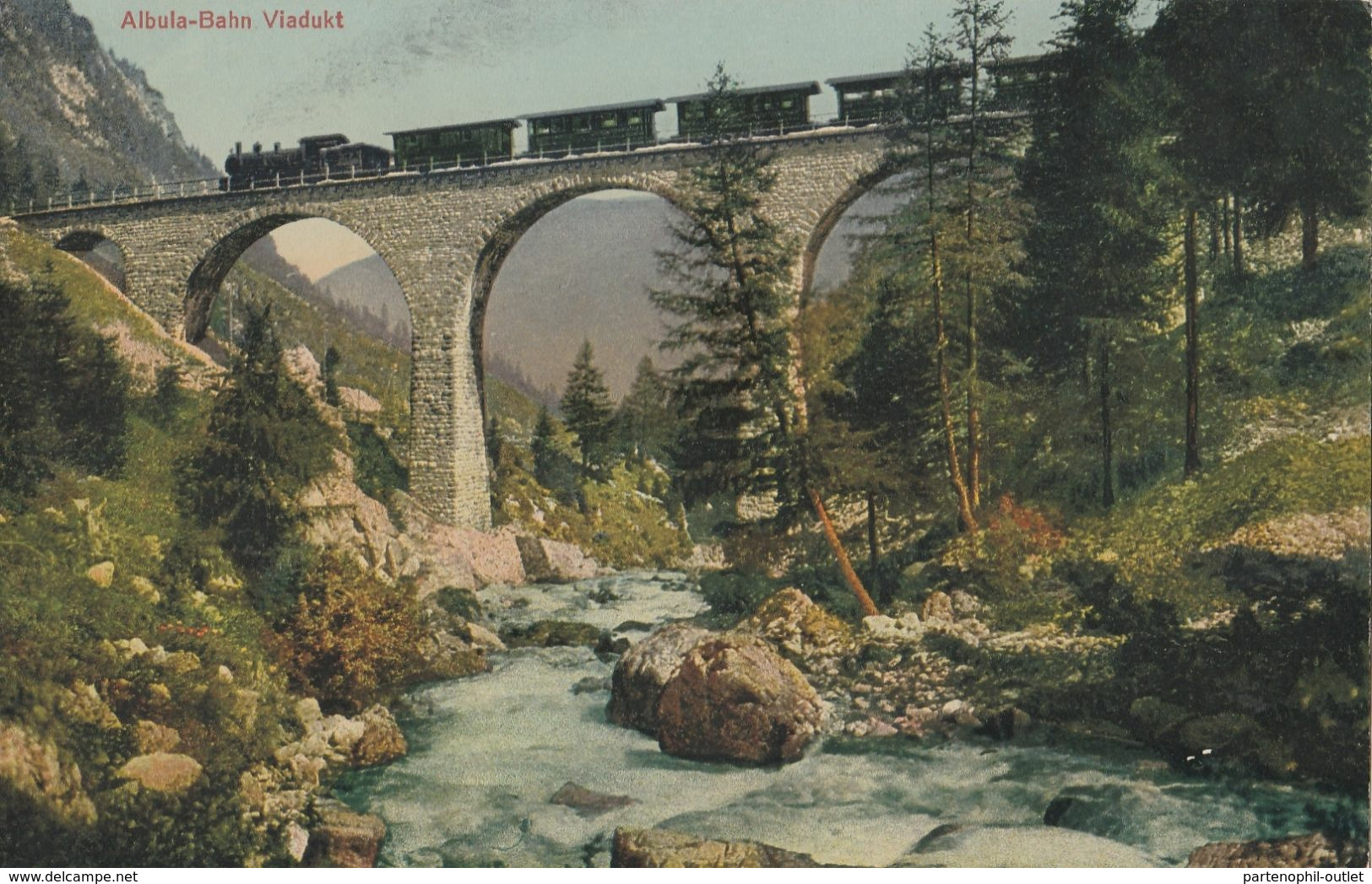Cartolina  - Postcard / Non Viaggiata - Unsent /   Ferrovia - Albula - Bahn  - Viadotto - Eisenbahnen