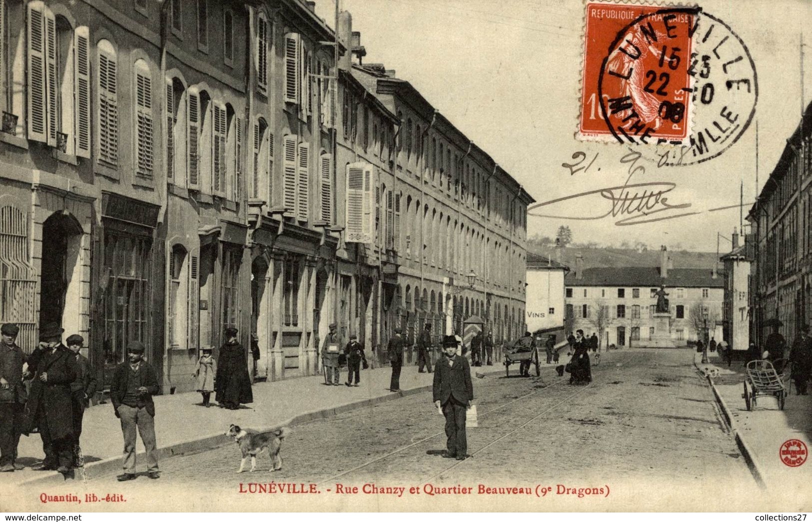 54-LUNEVILLE- RUE CHANZY ET QUARTIER BEAUVEAU (  9e Dragons) - Luneville