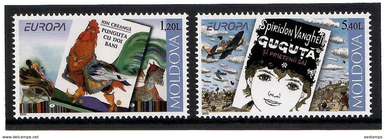 Moldova 2010 .EUROPA 2010 (Children Books). 2v: 1.20, 5.40 . Michel # 703-04 - Moldavie