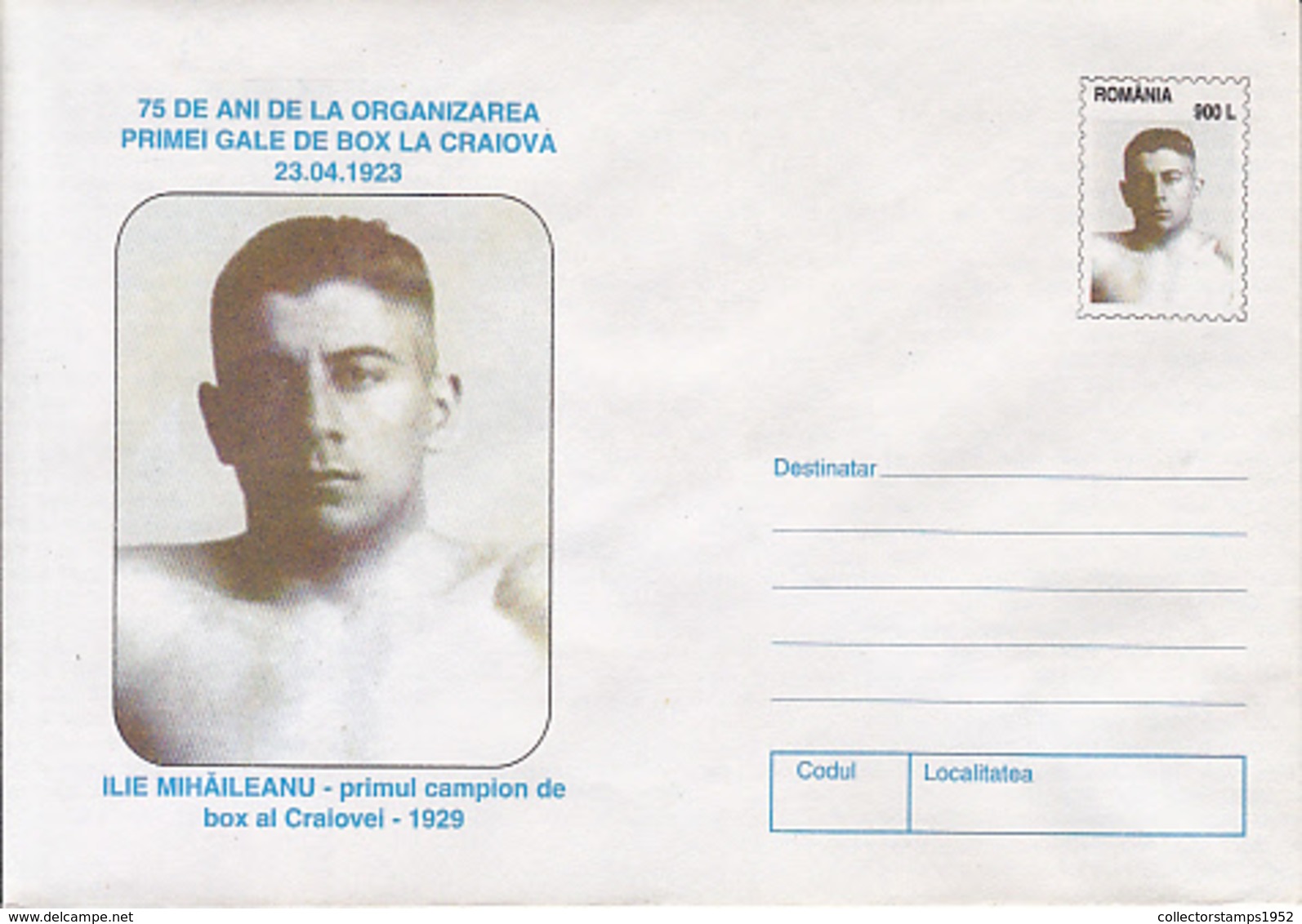 89478-ILIE MIHAILEANU, BOXING, SPORTS, COVER STATIONERY, 1998, ROMANIA - Boxen