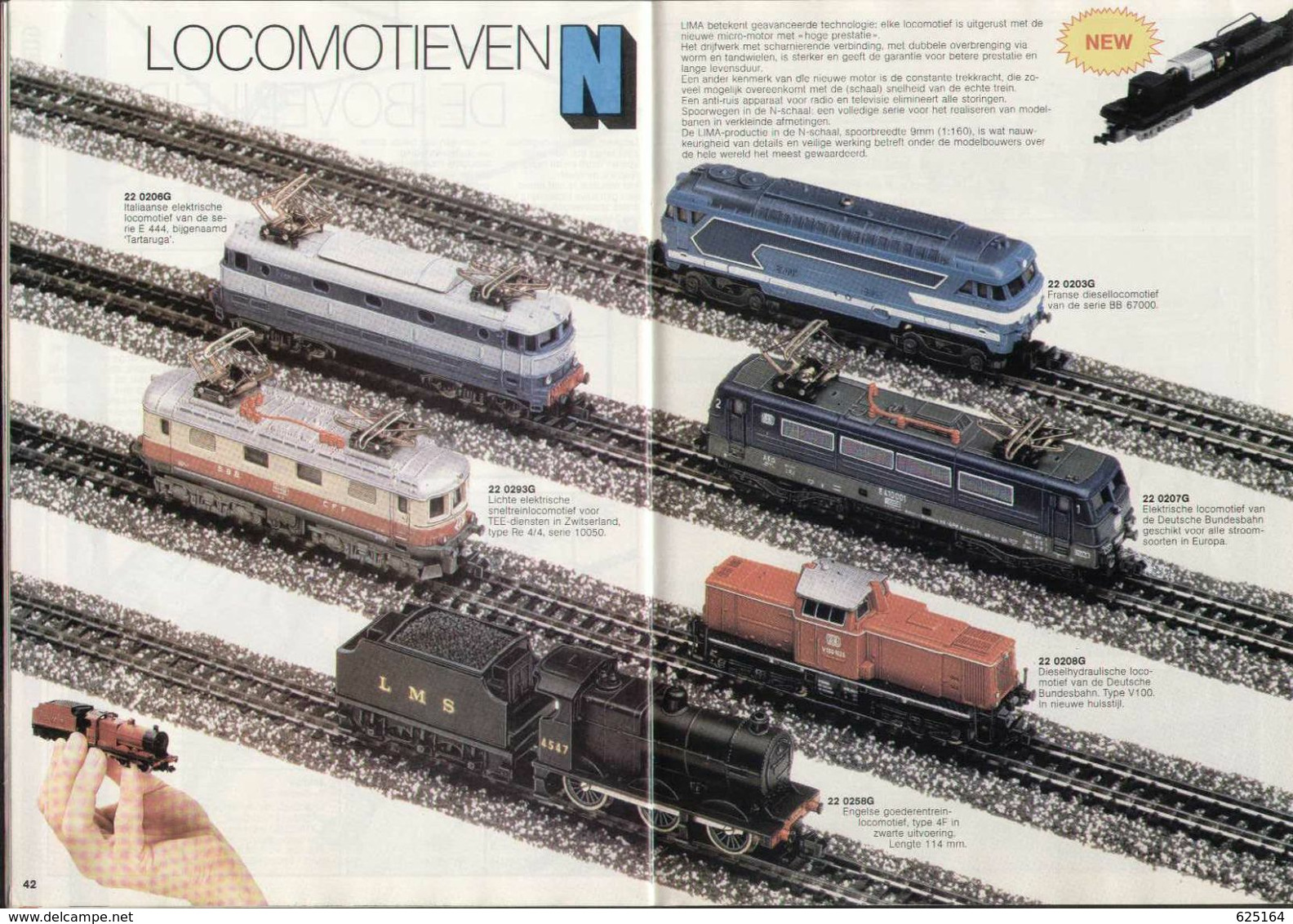 Catalogue LIMA 1983/84 TREINEN Nederlandse Utgave HO / N Schaal. - Nerlandés