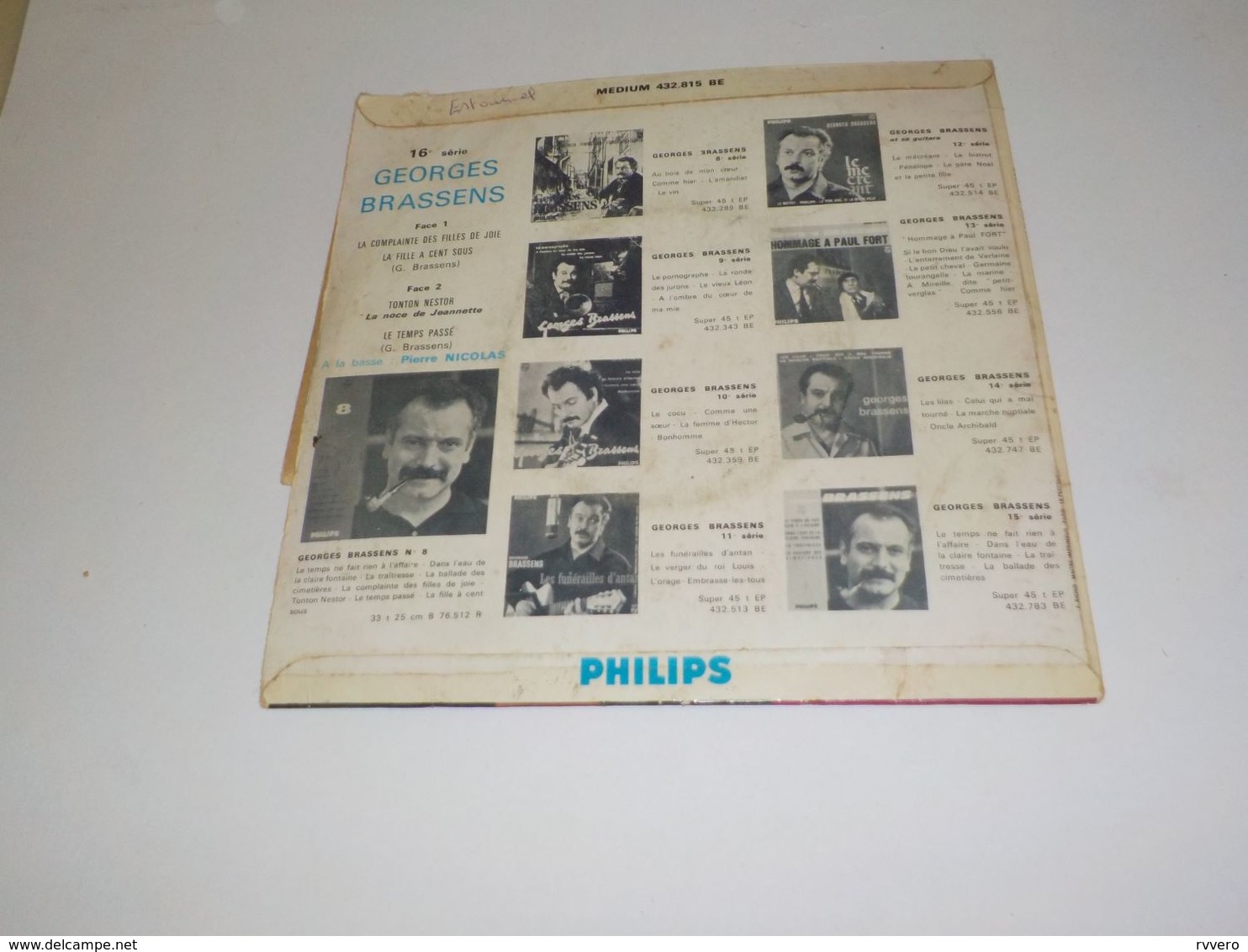 45 TOURS BRASSENS LA COMPLAINTE DES FILLE DE JOIE 1961 - Other - French Music