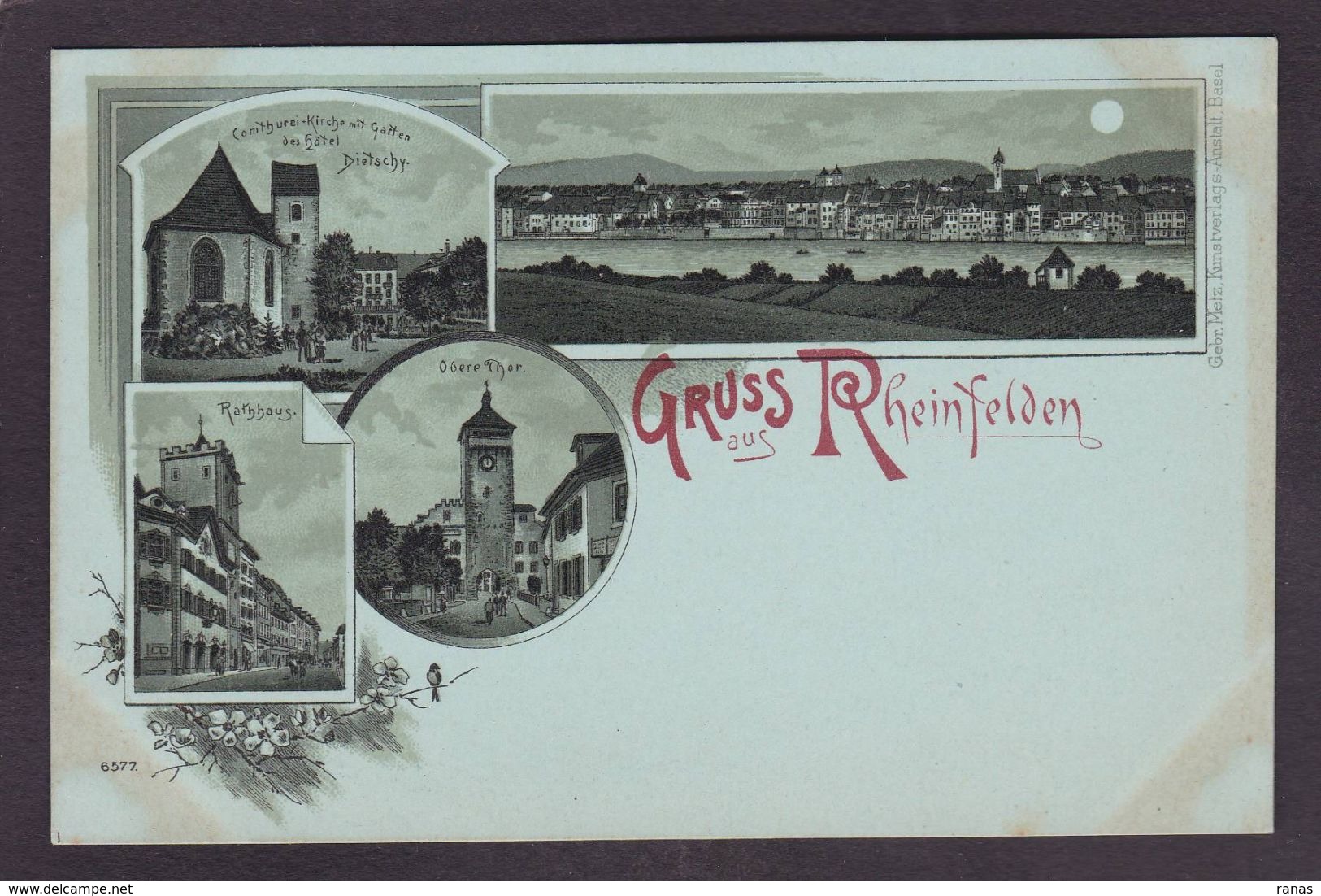 CPA Suisse Helvétia Schweiz Svizzera Non Circulé Litho Gruss Canton D' Argovie Rheinfelden - Rheinfelden