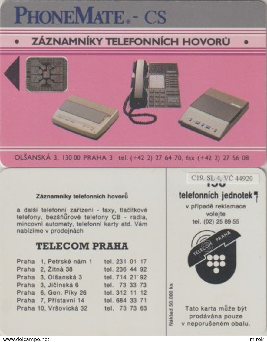 54/ Czechoslovakia; C19. SL4, CN 44920 - Checoslovaquia