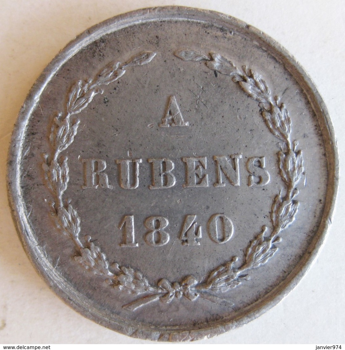 Médaille, Le 10 éme Arrondissement à Jongelings. A Rubens 1840. Anvers - Autres & Non Classés