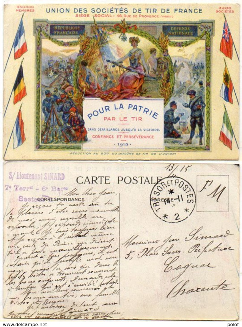 LESSIEUX - Union Des Sociétés De Tir De France  - Pour La Patrie Par Le Tir - Cachet Trésor Et Postes 2 (5) - Lessieux