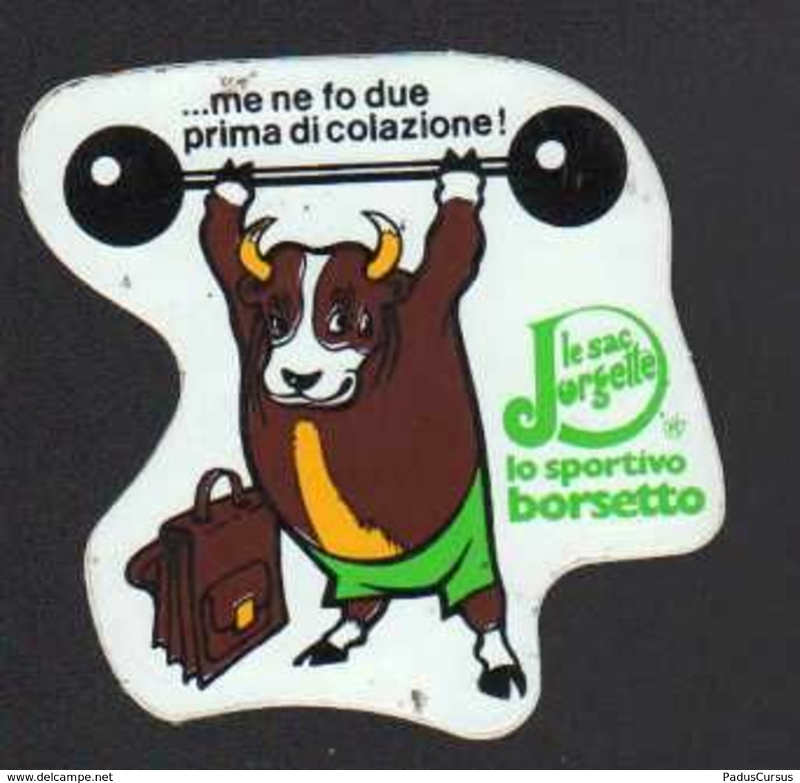 Stikers Borsetto Lo Sportivo Le Sac Jorgette Toro Sollevamento Pesi Borsa Weightlifting Haltérophilie Bull FAS00081 - Altri & Non Classificati