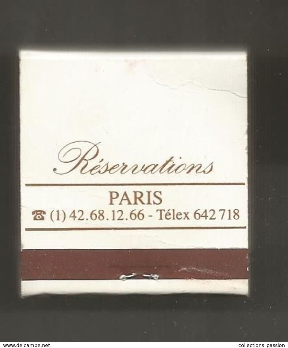 Boite D'allumettes , Pochette, Hotels L'HORSET , Paris , 2 Scans - Cajas De Cerillas (fósforos)