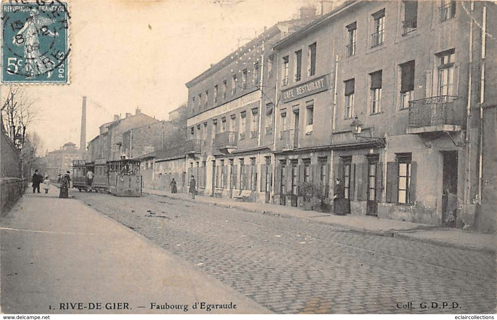 Rive De Gier         42         Faubourg D' Egarande . Tramway      (voir Scan) - Rive De Gier